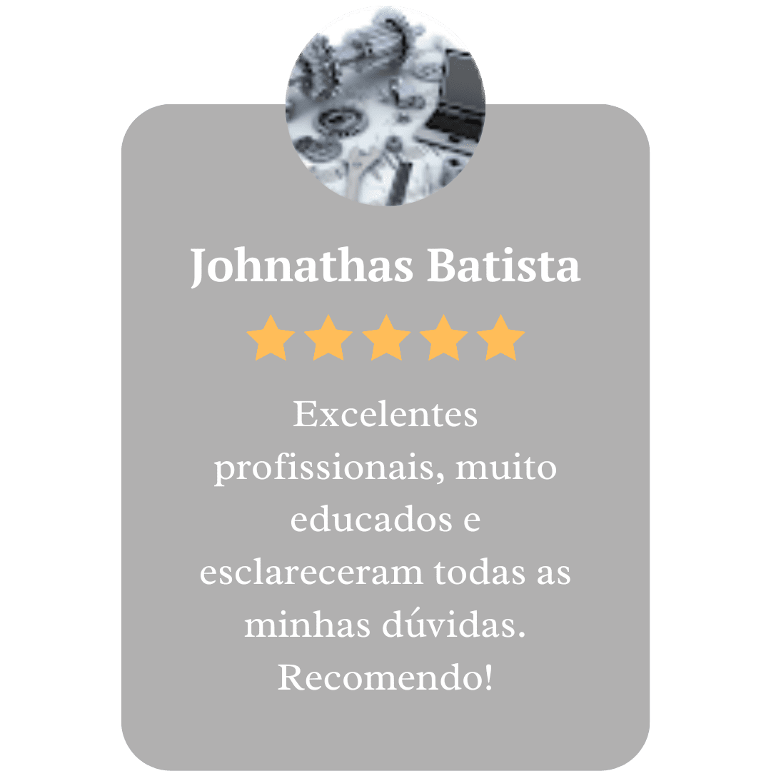Excelentes profissionais, muito educados e esclareceram todas as minhas dúvidas. Recomendo! (1)